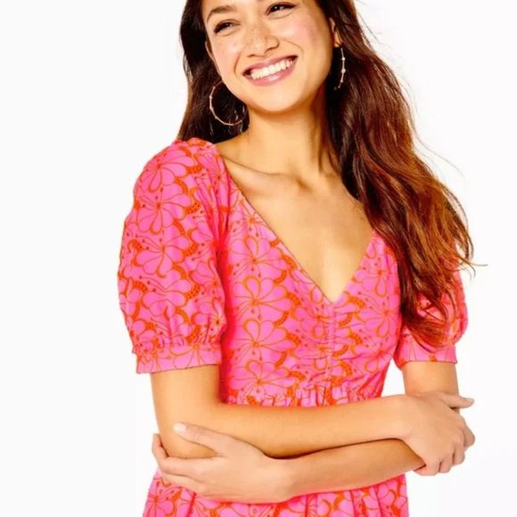 Kina Babydoll Eyelet Midi - Picture 3 of 7